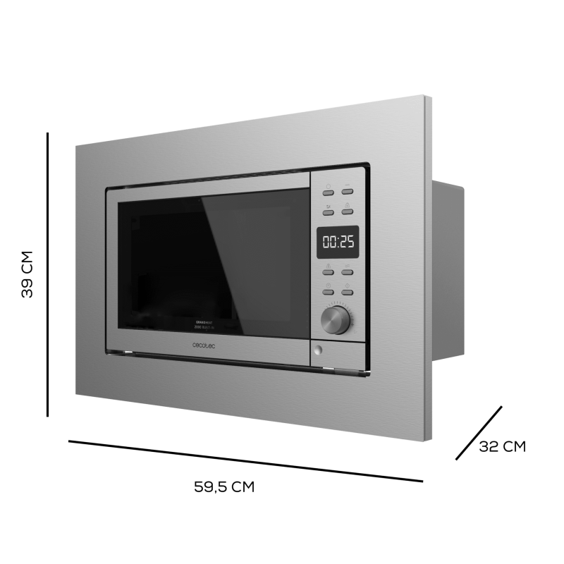 Microondas encastrable GrandHeat 2000 Built-In Steel