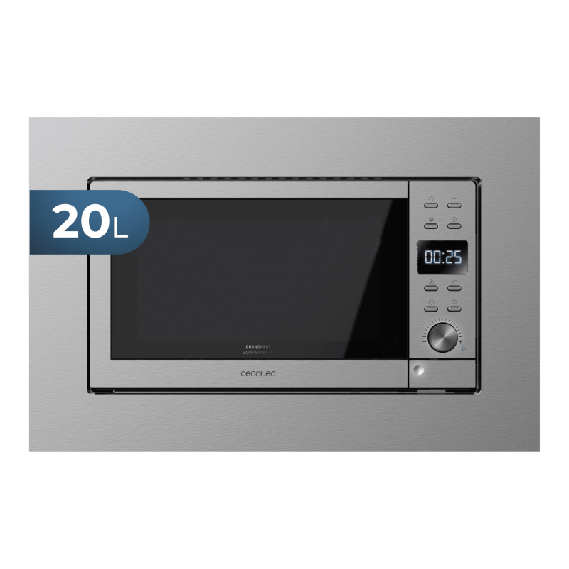 Microondas encastrable GrandHeat 2000 Built-In Steel Black