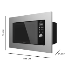 Microondas encastrable GrandHeat 2000 Built-In Steel Black