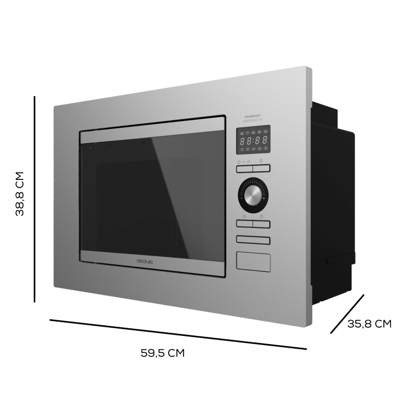 Microondas encastrable GrandHeat 2090 Built-In Steel