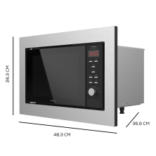 Microondas encastrable GrandHeat 2350 Built-In Steel Black