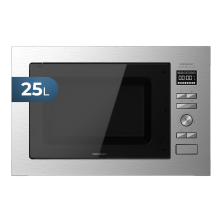 Microondas encastrable grandheat 2590 built-in steel black