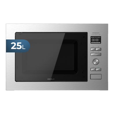 Microondas encastrable grandheat 2590 built-in steel black