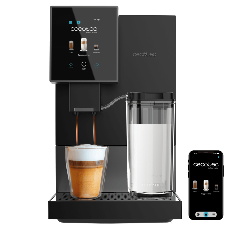 Cremmaet Compactccino Connected Black Silver