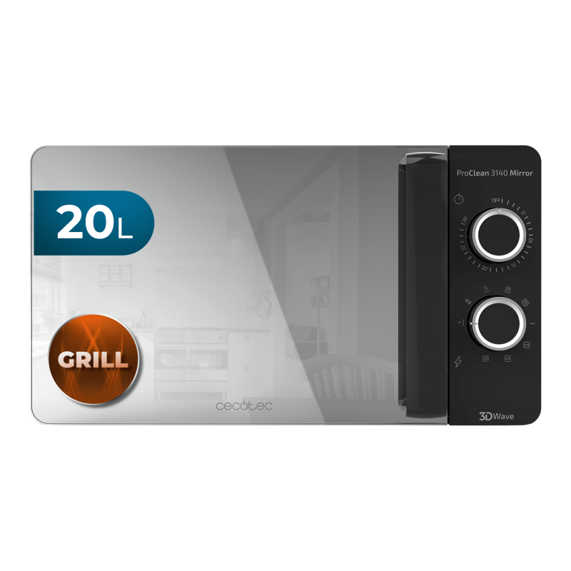 Microondas 20L Con Grill Proclean 3140 Mirror