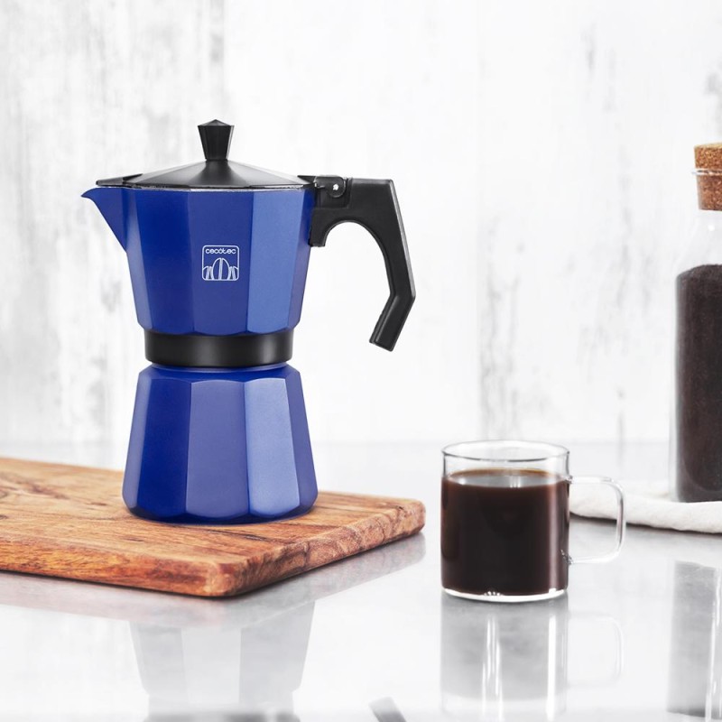 Cafetera Italiana Cumbia Mokclassic 1200 Blue