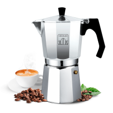 Cafetera Italiana De Aluminio Cumbia Mokclassic 600 Shiny