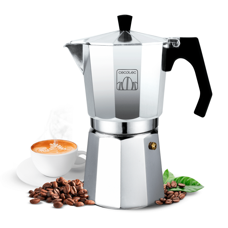 Cafetera Italiana De Aluminio Cumbia Mokclassic 1200 Shiny
