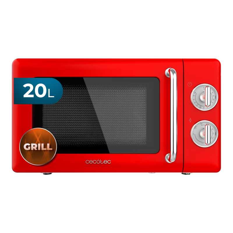 Microondas 20l con grill ProClean 3110 Retro Red