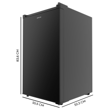Congelador Bolero CoolMarket TF 87 Black
