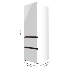 Bolero CoolMarket Combi FD 400 White Glass E