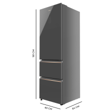 Bolero CoolMarket Combi FD 400 Grey Glass E