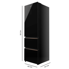 Bolero CoolMarket Combi FD 400 Black Glass E