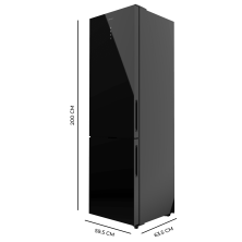 Bolero CoolMarket Combi 356 Black Glass E