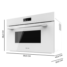 Bolero Hexa MW703800 Glass White