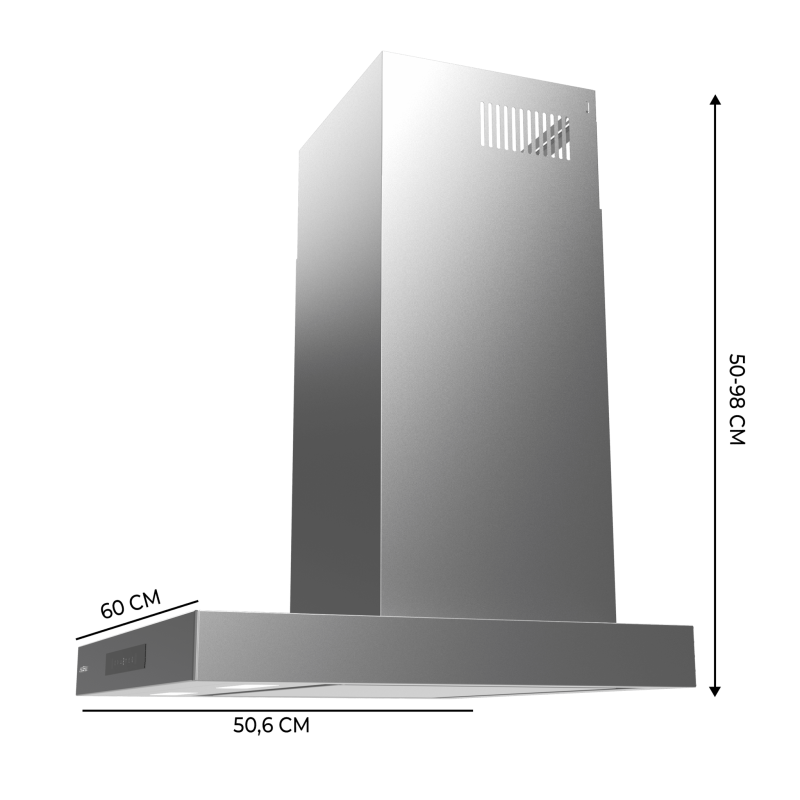 Bolero Flux TT 608000 Slim Glass Black A++