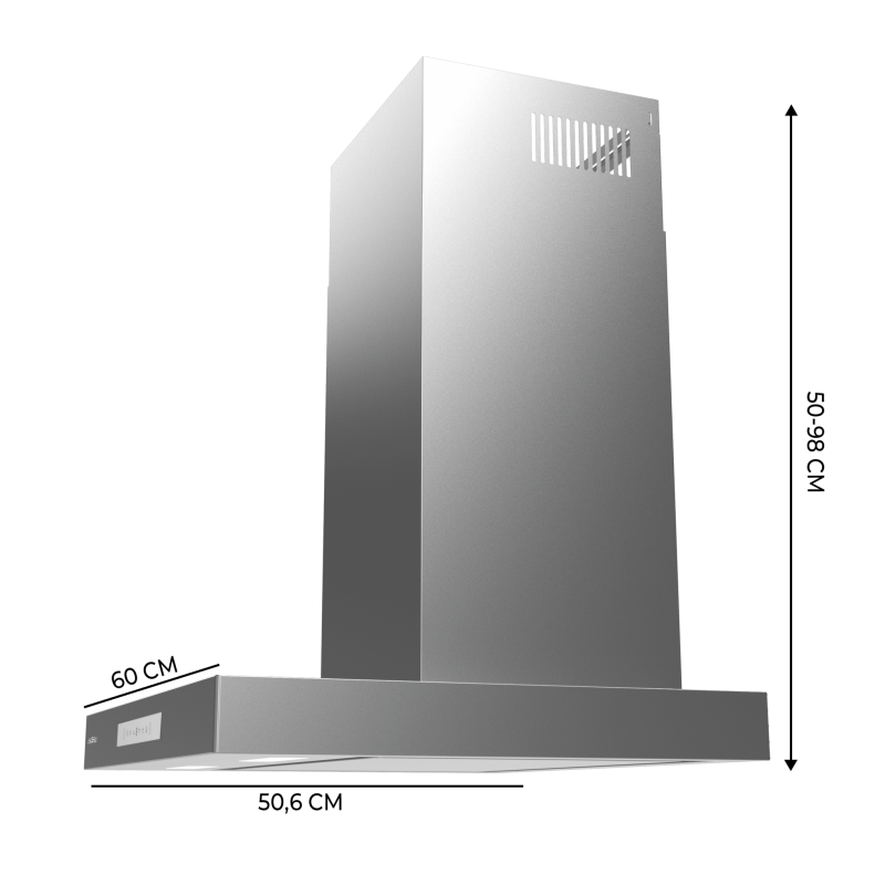 Bolero Flux TT 608000 Slim Glass White A++