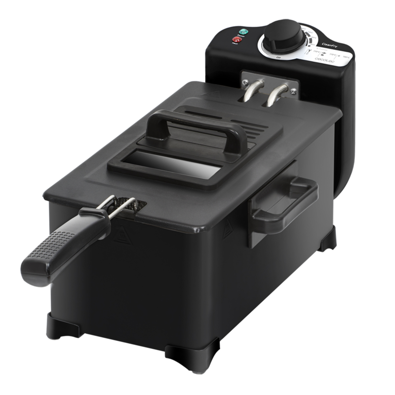 Freidora Con Aceite Cleanfry 3L Black