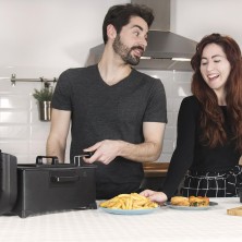 Freidora Con Aceite Cleanfry 3L Black