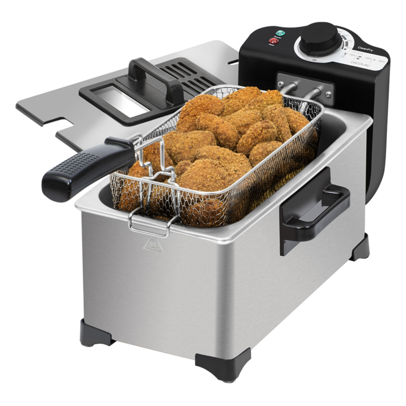 Freidora Con Aceite Cleanfry 3L Full Inox