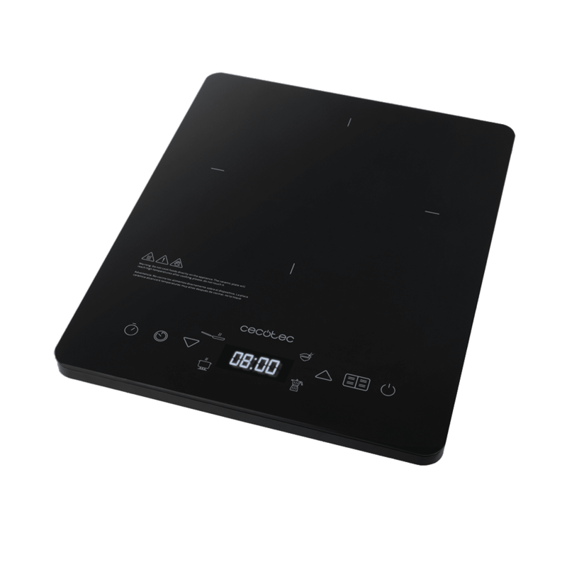 Placa de inducción Full Crystal Onyx (Color Negro)