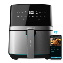 Freidora De Aire Cecofry Full Inoxblack 5500 Connected