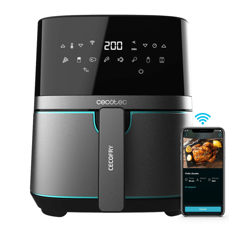 Freidora De Aire Cecofry Full Inox 5500 Connected