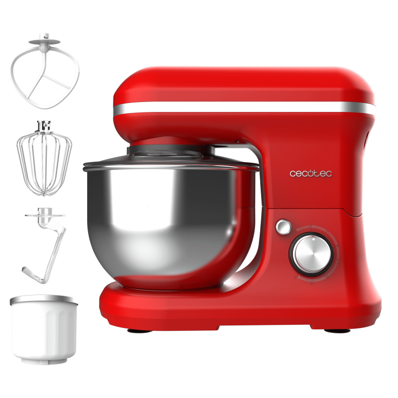 Batidora Amasadora Cecomixer Merengue 5L 1200 Ice-Cream Red