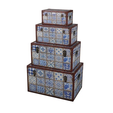 Juego 4 Cajas Mosaico en Liquidación - Muebles Liquidator