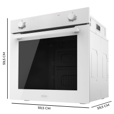 Bolero Hexa C126400 Glass White A