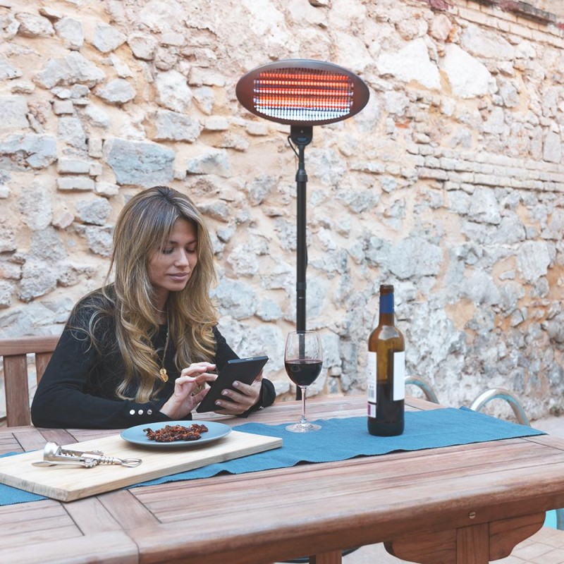 Calefactor halógeno ext. de pie Ready Warm 8100 Power Quartz