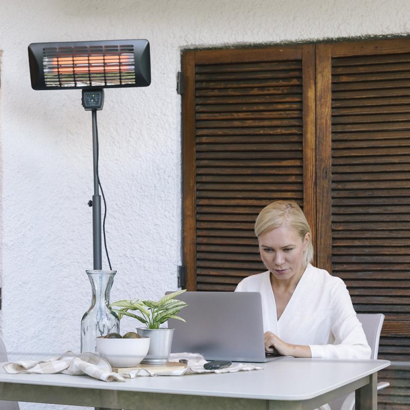 Calefactor halógeno ext. de pie con mando Ready Warm 8200 Power Quartz Smart