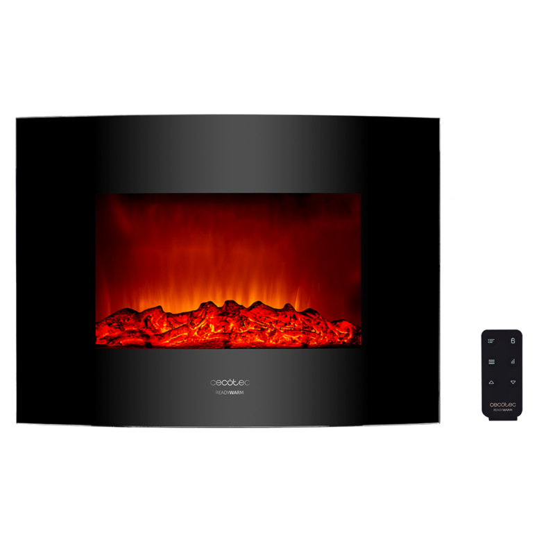 Chimenea electrica decorativa de pared Ready Warm 2200 Curved Flames