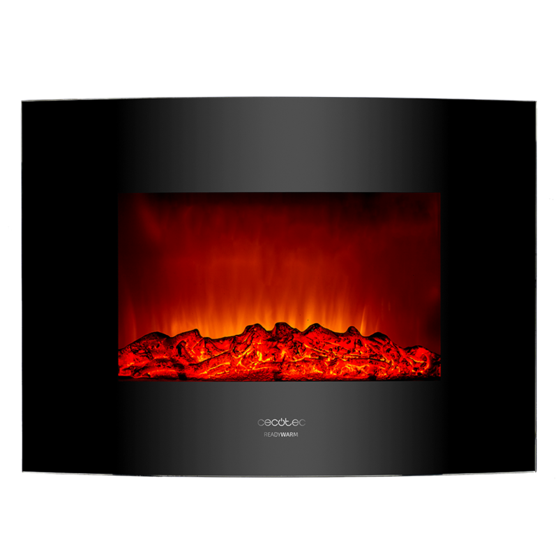 Chimenea electrica decorativa de pared Ready Warm 2200 Curved Flames