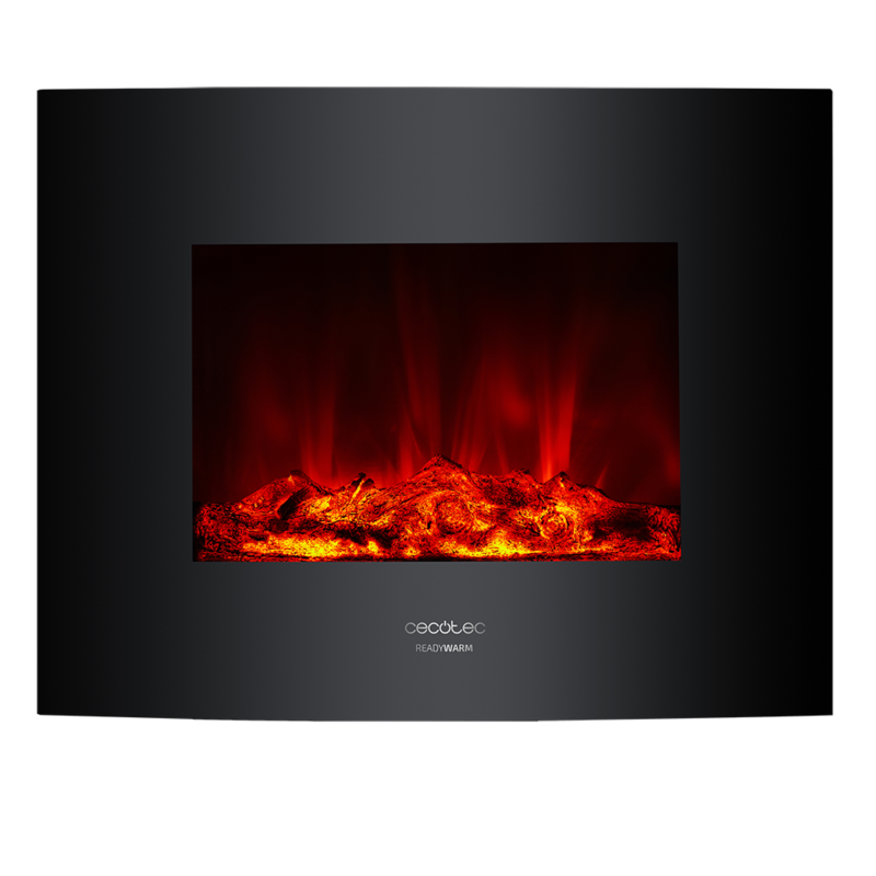 Chimenea electrica decorativa de pared Ready Warm 2600 Curved Flames