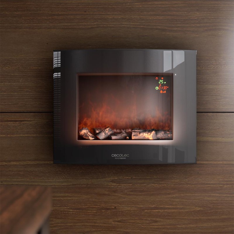 Chimenea electrica decorativa de pared Ready Warm 2600 Curved Flames