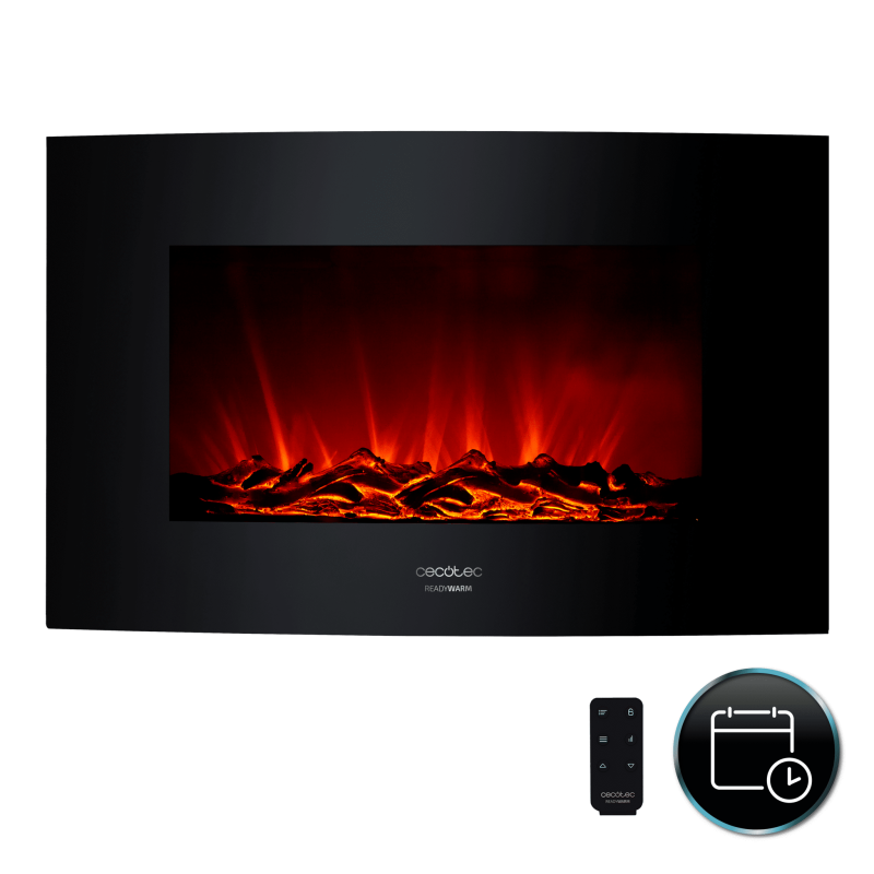 Chimenea electrica decorativa de pared Ready Warm 3500 Curved Flames
