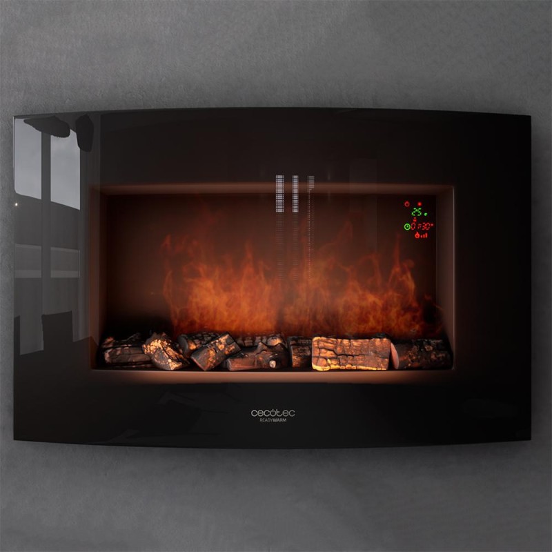 Chimenea electrica decorativa de pared Ready Warm 3500 Curved Flames