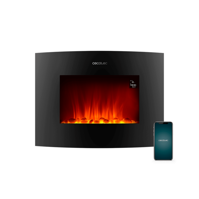 Chimenea eléctrica ReadyWarm 2250 Curved Flames Connected