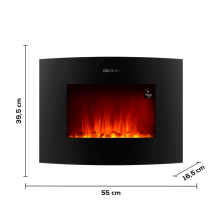 Chimenea eléctrica ReadyWarm 2250 Curved Flames Connected