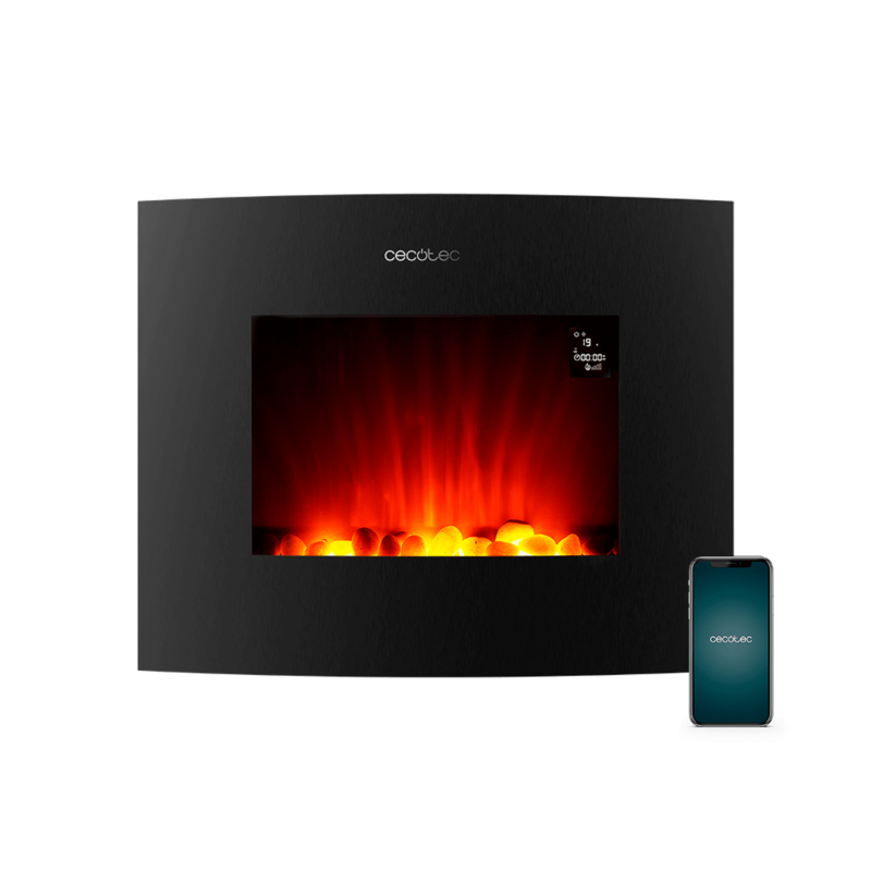 Chimenea eléctrica ReadyWarm 2650 Curved Flames Connected