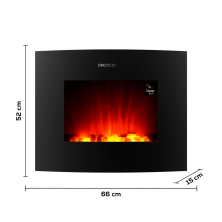 Chimenea eléctrica ReadyWarm 2650 Curved Flames Connected