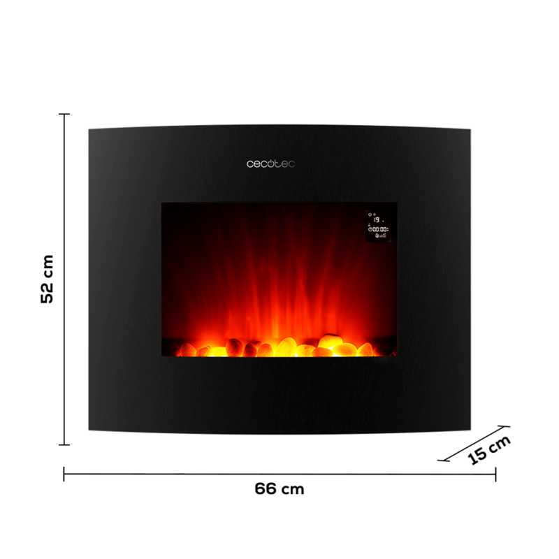Chimenea eléctrica ReadyWarm 2650 Curved Flames Connected