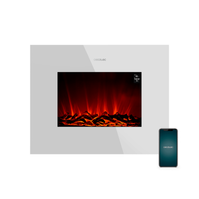 Chimenea eléctrica ReadyWarm 2690 Flames Connected White