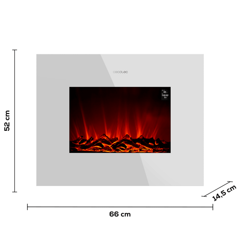 Chimenea eléctrica ReadyWarm 2690 Flames Connected White