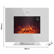 Chimenea eléctrica ReadyWarm 2700 Design Flames White