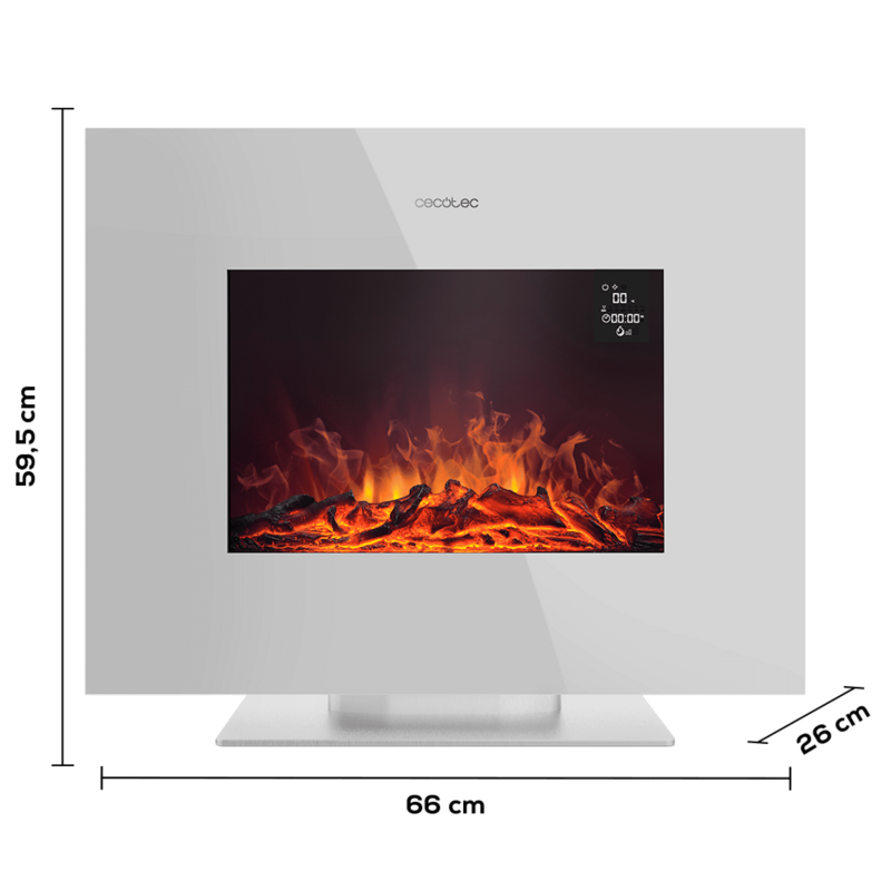 Chimenea eléctrica ReadyWarm 2700 Design Flames White