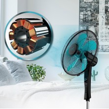 Ventilador de pie energysilence 520 power black