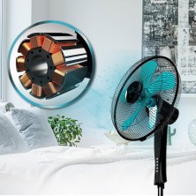 Ventilador de pie energysilence 530 power connected black