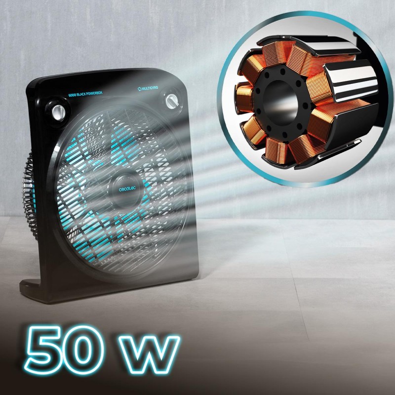 Ventilador de suelo EnergySilence 6000 PowerBox Black